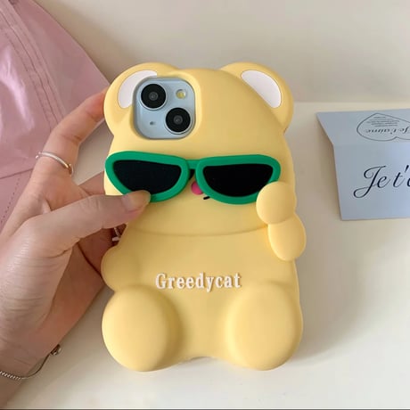 S74920 サングラスベア iPhoneケース
