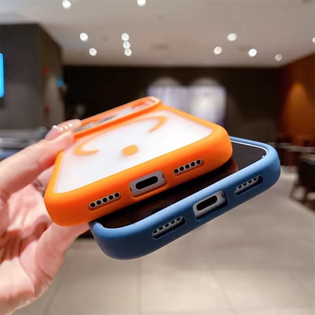 S75309 カラーフレーム MagSafe対応 iPhoneケース