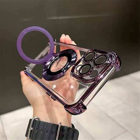 K22667 リングスタンド付きクリア iPhoneケース