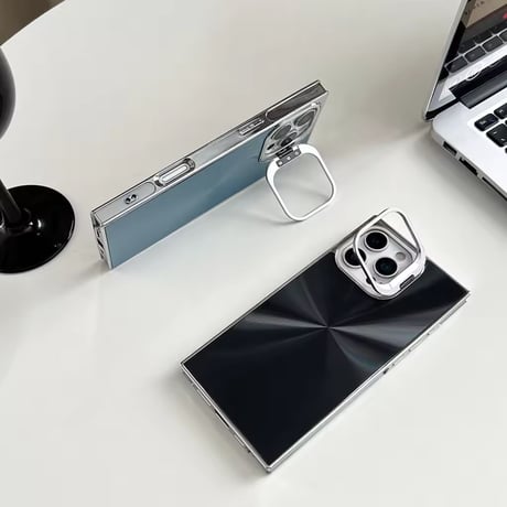 S74743 Shine Plate Mirror iPhoneケース