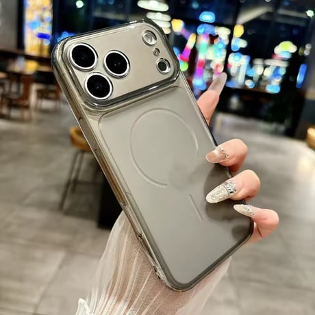 L62412 カラーフレーム MagSafe対応iPhoneケース