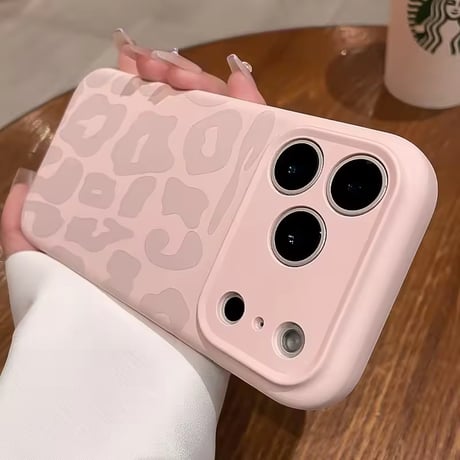 S75153 バイカラー レオパードマット iPhoneケース