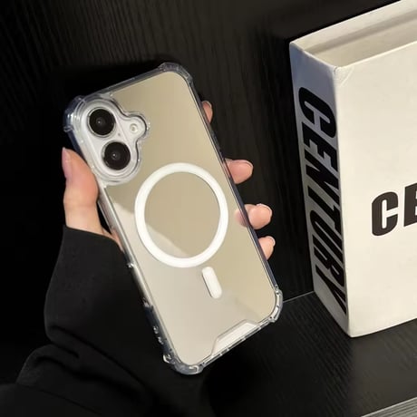 K22840 ミラー×クリアMagSafe対応iPhoneケース