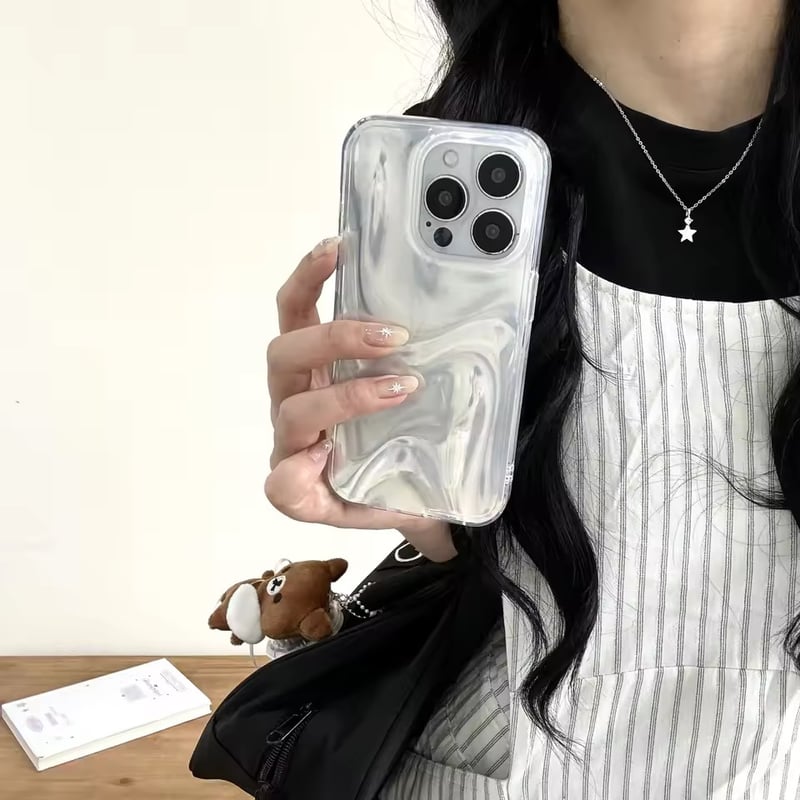 S74901 グロッシーマーブルカラー iPhoneケース | nanomita