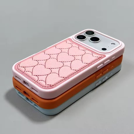 S75240 ハートキルティング iPhoneケース