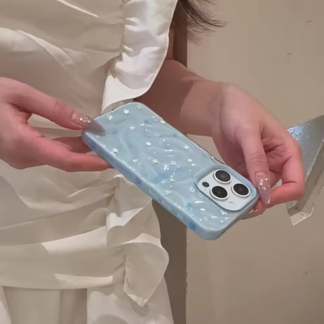 S74866 きらきらリボンスターのiPhoneケース