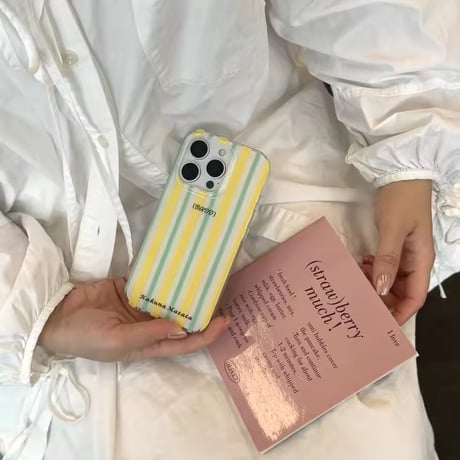 S74880 カラフルストライプ iPhoneケース