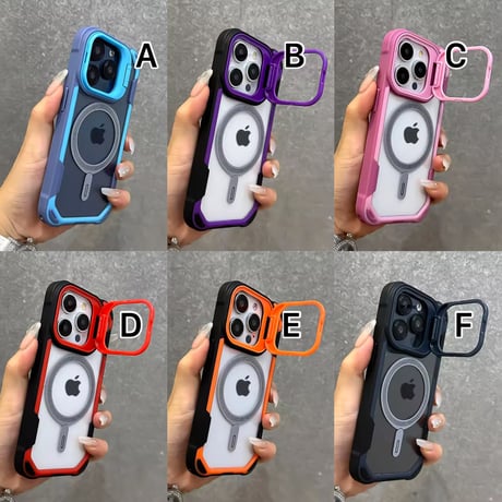 K22935 カメラカバー付き カラーフレーム MagSafe対応 iPhoneケース