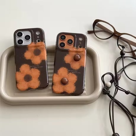 S75203 レトロフラワー iPhoneケース