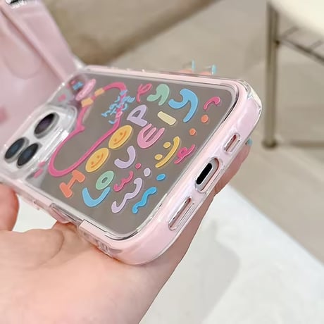 K22838 スマイリーポップミラーiPhoneケース
