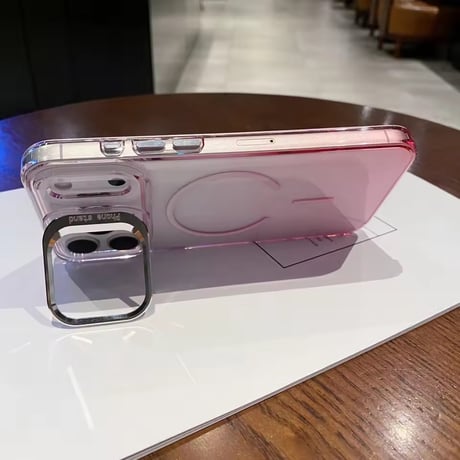 K22884 グラデーションカメラカバー付き MagSafe対応 iPhoneケース