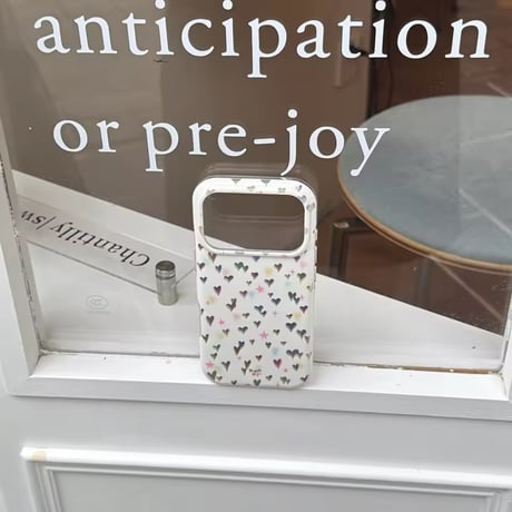 S75558 カラフルハートドロップ iPhoneケース