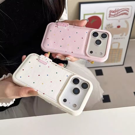 S75313 カラードット デザインiPhoneケース