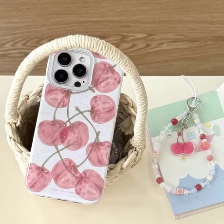 S74809 チェリースパークルiPhoneケース