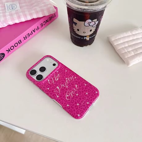 S75701 ホットピンクレオパードiPhoneケース