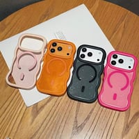 L62468 うねうねフレーム MagSafe対応iPhoneケース