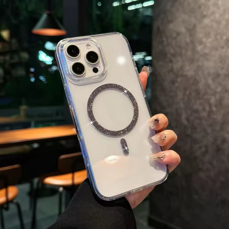 L62219 きらきらサークルMagSafe対応iPhoneケース | nanomita