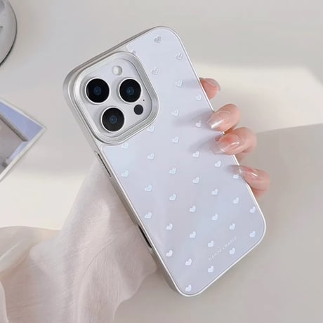 S74674 ぷちハートのシンプルiPhoneケース