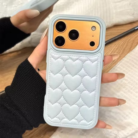 S75240 ハートキルティング iPhoneケース