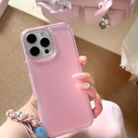 S75656 ビジューカメラフレーム パステルiPhoneケース