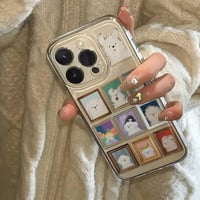 【即納商品】L62173 わんこの美術館クリアiPhoneケース