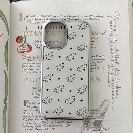 S75361 エンジェルウィング モノトーンiPhoneケース