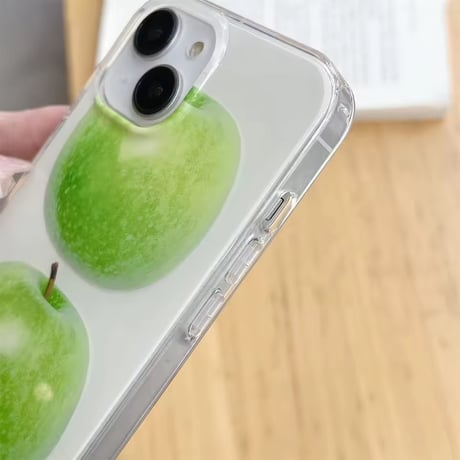 S75265 グリーンアップルデザインiPhoneケース