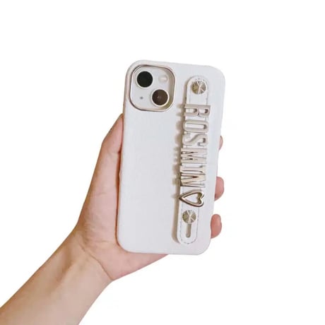 K22404  ネームカスタムレザーiPhoneケース