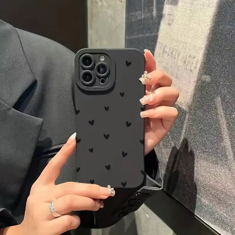 S74765 ちびハートドット iPhoneケース