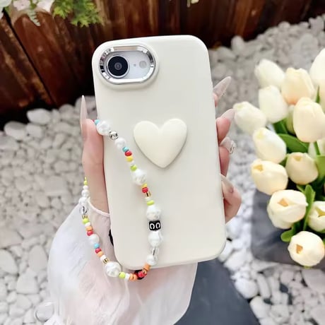 K22917 3Dハートカラフル iPhoneケース