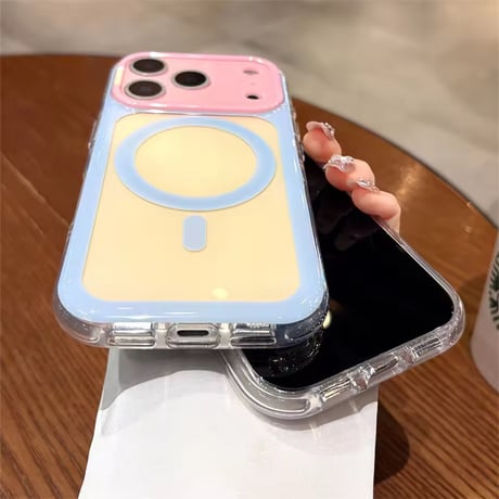 S75680 ポップカラーブロックMagSafe対応iPhoneケース