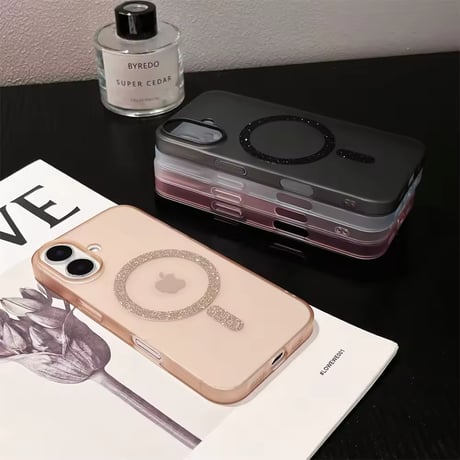 S74444 グリッターリング MagSafe対応 iPhoneケース