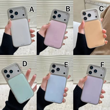 S75279 パステルカラーパネルiPhoneケース