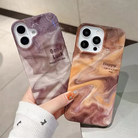 S74368 マーブルデザインiPhoneケース