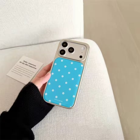 S75363 スカイブルードット iPhoneケース