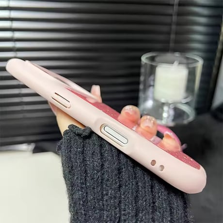 S74988 ねこ耳グリッター iPhoneケース