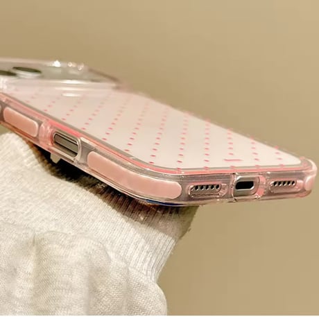 L62478 プチドットクリアiPhoneケース