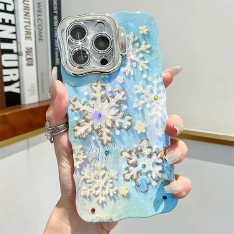 S74312 スノーフレークシャイニー iPhoneケース