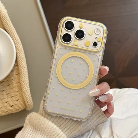K23145 ペアフルーツ MagSafeグリップ付きiPhoneケース