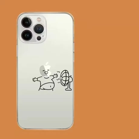 L62310 ゆるアート＆コミカルクリア iPhoneケース