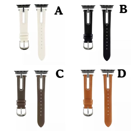N00042 スリムステッチレザー Apple Watchバンド