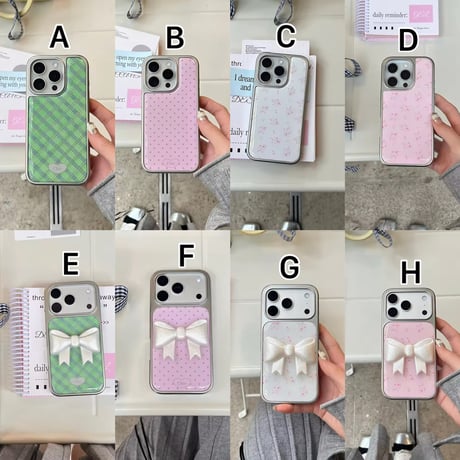 S75212 クラシカルリボン ガーリーiPhoneケース