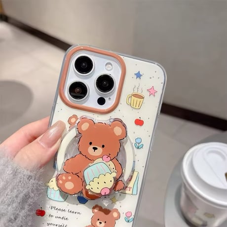 K22670 MagSafe対応 くまちゃんスイーツのiPhoneケース