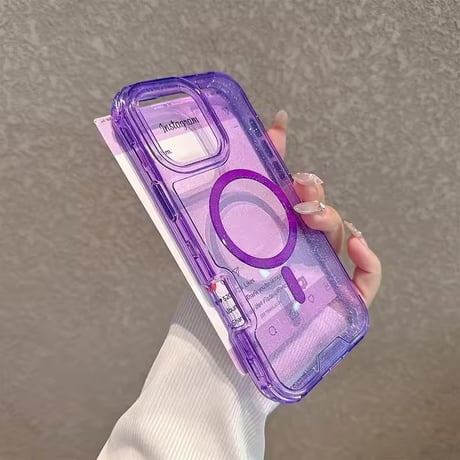 L62329 グリッタークリア MagSafe対応 iPhoneケース