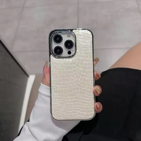 S74391 クロコ調エレガント iPhoneケース