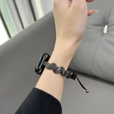 N00185 ウェーブチェーンのApple Watchベルト