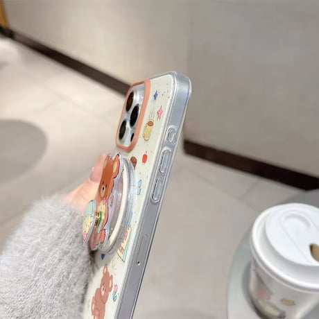 K22670 MagSafe対応 くまちゃんスイーツのiPhoneケース