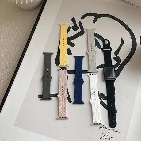 N00064 カラフルシンプルApplewatchベルト