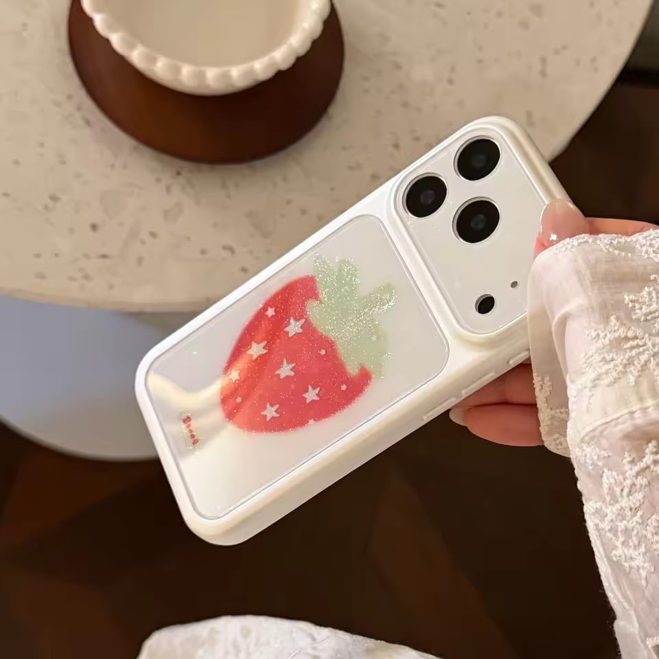 S75653 キラめきいちごモチーフ iPhoneケース | nanomita