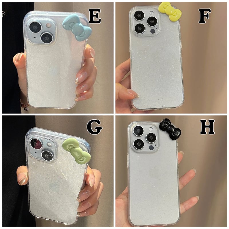 L61986 リボンチャームのきらきらiPhoneケース | nanomita